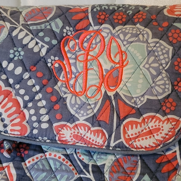 Vera Bradley monogrammed backpack SJB - Picture 5 of 11